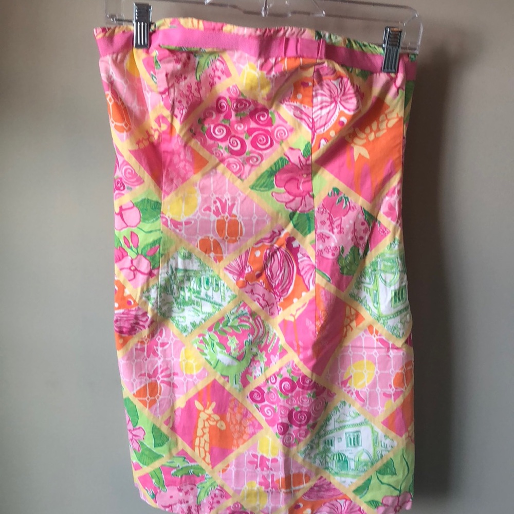 Lilly Pulitzer strapless dress size 8